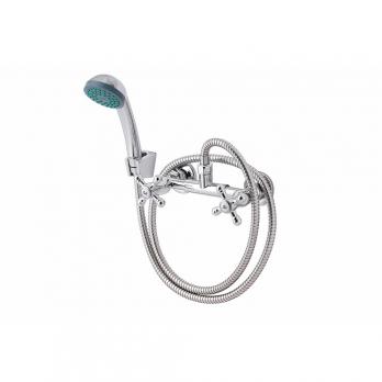 Смеситель для душа 1/2 кер ПРОФСАН ПСМ-109-К89 "ДУШ" См-ДшДНРШл, эксцентрики "РУС", ХРОМ