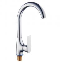 Смеситель для кухни 35к ПРОФСАН ПСМ-100-3 "ЭЛИТ" выс. пов. излив, п/гайку, ХРОМ