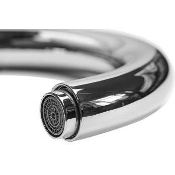 Смеситель для кухни 35к ПРОФСАН ПСМ-100-3 "ЭЛИТ" выс. пов. излив, п/гайку, ХРОМ