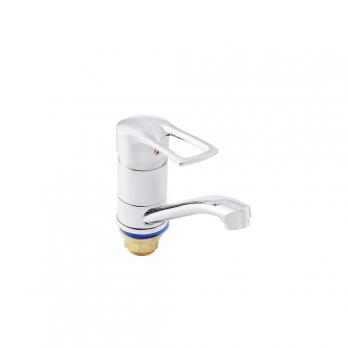 Смеситель для кухни 40к ПРОФСАН ПСМ-215-017 "ПЛЮС"  длин. пов. излив, п/гайку, без подводки ХРОМ