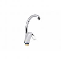 Смеситель для кухни 40к ПРОФСАН ПСМ-335-017 "ПЛЮС" выс. пов. изли, п/гайку, без подводки, ХРОМ