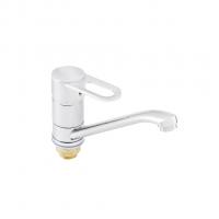 Смеситель для кухни 40к ПРОФСАН ПСМ-425-008 "ПЛЮС"  длин. пов. излив, без подводки, п/гайку ХРОМ