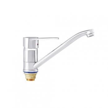 Смеситель для кухни 40к ПРОФСАН ПСМ-425-008 "ПЛЮС"  длин. пов. излив, без подводки, п/гайку ХРОМ