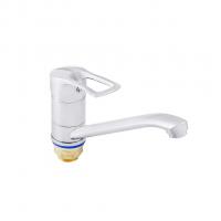 Смеситель для кухни 40к ПРОФСАН ПСМ-425-017 "ПЛЮС" длин. пов. изли, без подводки, п/гайку, ХРОМ