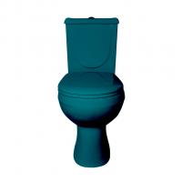 Унитаз-компакт "Ирида" зеленый (гориз, нижн, сид, арм) (Ст.Оскол)