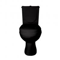 Унитаз-компакт "Ирида" чёрный (гориз, нижн, сид, арм) (Ст.Оскол)