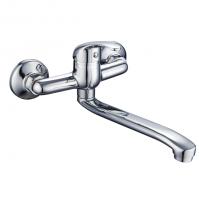 Смеситель для кухни наст. ниж. 35к ПРОФСАН ПСМ-104-10 "КОМПЛЕКТАЦИЯ"  эксцентрики "ЕВРО", ХРОМ