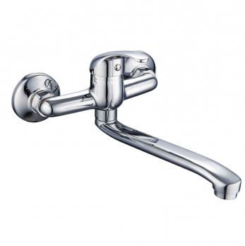 Смеситель для кухни наст. ниж. 35к ПРОФСАН ПСМ-104-10 "КОМПЛЕКТАЦИЯ"  эксцентрики "ЕВРО", ХРОМ