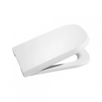 Сиденье для унитаза Domino белое дюр.нерж.кр.м/лифт, съем "Домино" (Kirovit)