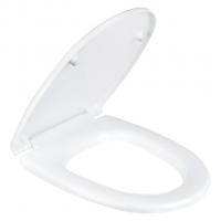 Сиденье для унитаза Liga/iris белое дюр.нерж.кр. "Воротынский" (SANTERI) AHS.45.1