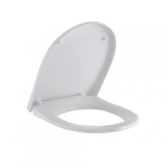 Сиденье для унитаза Orion белое дюр.нерж.кр.м/лифт, съем "Элеганс"(Kirovit,Rosa)