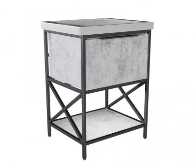 Тумба д/ванной "БРУКЛИН-60" Бетон под раковину Fest 60 (Sanita Luxe) ЛОФТ (ЛДСП)