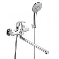 Смеситель для ванны и раковины 40к ПРОФСАН ПСМ-777-037 "ПЛЮС" эксцентрики "ЕВРО",  ХРОМ