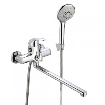 Смеситель для ванны и раковины 40к ПРОФСАН ПСМ-777-037 "ПЛЮС" эксцентрики "ЕВРО",  ХРОМ