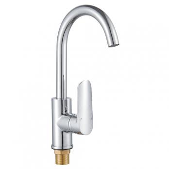 Смеситель для кухни 35к ПРОФСАН ПСМ-200-3 "200" , выс. пов. излив, п/гайку, ХРОМ