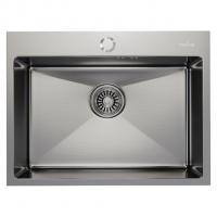 Мойка настол.монтаж 60х45 (3,0) вып 3 1/2  MIXLINE PRO 22см с сифоном (сатин)
