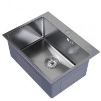 Мойка настол.монтаж 60х45 (3,0) вып 3 1/2  MIXLINE PRO 22см с сифоном (сатин)