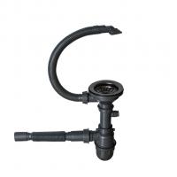 Мойка настол.монтаж 65х45 (3,0) вып 3 1/2  MIXLINE PRO 22см с сифоном (черный графит)