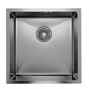 Мойка подст.монтаж 45х45 (3,0) вып 3 1/2  MIXLINE PRO 20см с сифоном (сатин)