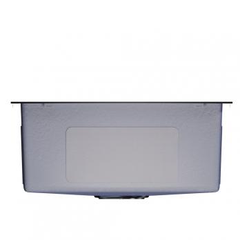 Мойка подст.монтаж 50х50 (3,0) вып 3 1/2  MIXLINE PRO 20см с сифоном (черный графит)