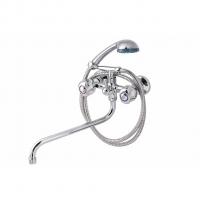 Смеситель для ванны и раковины 1/2 кер ПРОФСАН ПСМ-157-48 "ЕВРО", эксцентрики "ЕВРО", ХРОМ