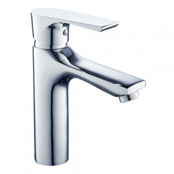 Смеситель для раковины 35к ПРОФСАН ПСМ-100-5 "ЭЛИТ"литой, креп. п/гайку, ХРОМ