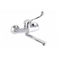 Смеситель для раковины наст 40к ПРОФСАН ПСМ-508-055 "МЕДИК" эксц. "РУС" медицинский. ХРОМ