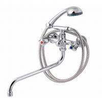 Смеситель для ванны и раковины 1/2 кер ПРОФСАН ПСМ-157-К50 "СТАНДАРТ А"  эксцентрики "РУС", ХРОМ