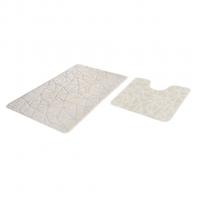 Набор ковриков д/ванной  Shahintex PP 60*100+60*50 кремовый (01)