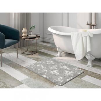 Коврик д/ванной Shahintex Vintage  60*100 серый (02)