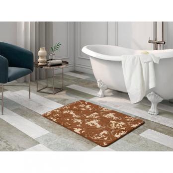 Коврик д/ванной Shahintex Vintage  60*100 шоколадный (02)