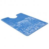 Коврик д/туалета Shahintex Vintage  60*80 синий (01)