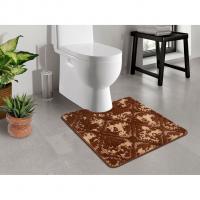 Коврик д/туалета Shahintex Vintage  60*80 шоколадный (02)