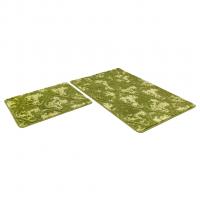 Набор ковриков д/ванной Shahintex Vintage  60*100+60*50 зеленый (02)
