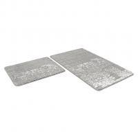 Набор ковриков д/ванной Shahintex Vintage  60*100+60*50 серый (01)