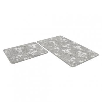 Набор ковриков д/ванной Shahintex Vintage  60*100+60*50 серый (02)