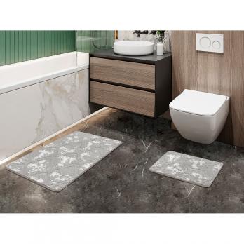 Набор ковриков д/ванной Shahintex Vintage  60*100+60*50 серый (02)