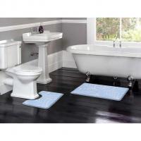 Набор ковриков д/ванной Актив icarpet 50*80+50*40 голубой (01)