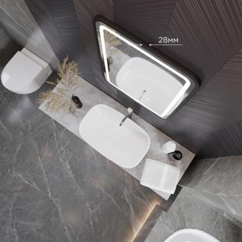 Зеркало MIXLINE "Мальта-лофт" 600*800 (ШВ) сенсорный выключатель, пластиковая рама