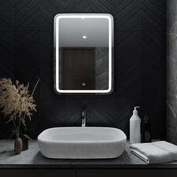 Зеркало MIXLINE "Мальта-лофт" 600*800 (ШВ) сенсорный выключатель, пластиковая рама