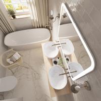 Зеркало MIXLINE "Стив-2" 1000*800 (ШВ) сенсорный выключатель, двойной подогрев