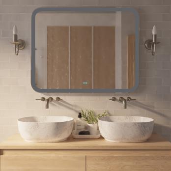 Зеркало MIXLINE "Стив-2" 1000*800 (ШВ) сенсорный выключатель, двойной подогрев