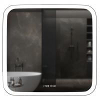 Зеркало MIXLINE "Стив-3" 700*685 (ШВ) сенсорный выключатель, часы + подогрев