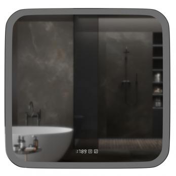 Зеркало MIXLINE "Стив-3" 700*685 (ШВ) сенсорный выключатель, часы + подогрев