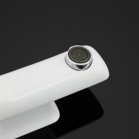 Смеситель для раковины 35к G1048 GAPPO литой, п/гайку, БЕЛЫЙ-ХРОМ