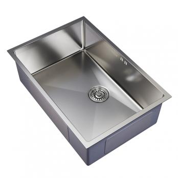 Мойка подст.монтаж 65х44 (3,0) вып 3 1/2  MIXLINE PRO 22см с сифоном (сатин)