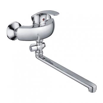 Смеситель для ванны и раковины 40к CN2121 CRON L-излив 300 мм, ХРОМ
