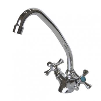 Смеситель для кухни 1/2 кер CN4242 CRON высокий пов. излив, ХРОМ