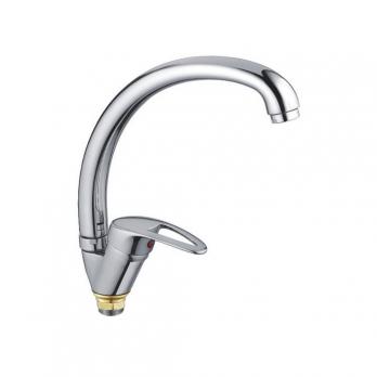 Смеситель для кухни 35к CN4139-2 CRON высокий пов. излив, п/гайку, ХРОМ