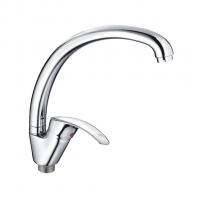 Смеситель для кухни 40к CN4121-2 CRON высокий пов. излив, п/гайку, ХРОМ